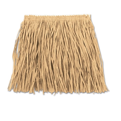 Beistle 22"W x 12"L Child Mini Hula Skirt Tan 54582-N