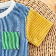 thumbnail image 6 of NOLDARES Toddler Boy Summer Play Outfit Short Sleeve Cartoon T-Shirt Casual Shorts Clothes Blazer,18-24 M, 6 of 9
