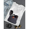 thumbnail image 3 of Skunk In Knit Basket Portrait T-Shirt Women -Image by Shutterstock, Female Medium, 3 of 4