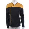 thumbnail image 1 of ST Picard 3 Command Rot uniforme Cosplay Starfleet Gold Blau camisas con cremallera Picard disfraz Halloween fiesta PropamarilloSG Deng Xun unisex, 1 of 2