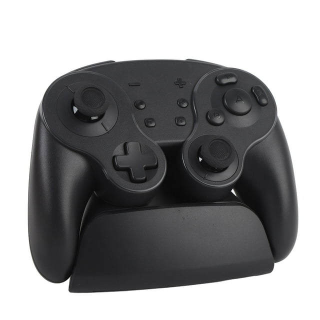 Wireless Game Controller, Video Game Controller One Key Wake Up 5 Levels Vibration RGB Mechanical Buttons 3 Levels for Birthday Gifts Black
