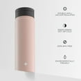 thumbnail image 7 of JoyJolt Triple Insulated Water Bottle with Flip Lid & Sport Straw Lid - 22 oz - Pink, 7 of 7