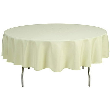 

90 in. Round Polyester Tablecloth Tea Green