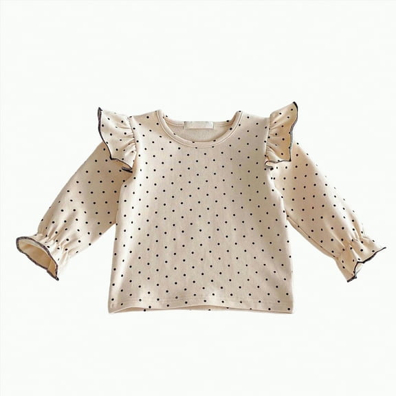 Caqnni Little Girls Boys Casual Tunic Tops Long Sleeve Loose Soft Blouse T-Shirt Tunic Blouse Casual Pullover Sweatshirt Fall Winter Sweatshirts Long sleeved T-shirt for 5-6 Years