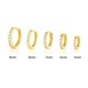 thumbnail image 1 of Pendientes de perforación redondos con hebilla de oreja de circonita de una sola fila de estilo europeo y americano, joyería de moda minimalista para mujer, 1 of 6