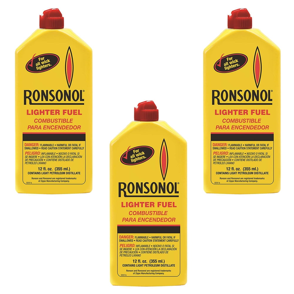 Ronson 12 ounce Ronsonol Fuel Lighter (Pack of 3)