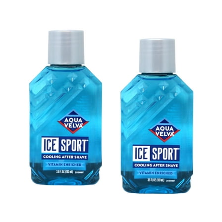 2 Pack - Aqua Velva Ice Sport Cooling After Shave 3.50 oz
