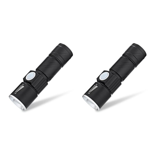 Soidarity Linterna recargable por USB, Mini portátil, potente luz LED, linterna de bolsillo, linternas de emergencia, Camping, ciclismo, Type1 NO1