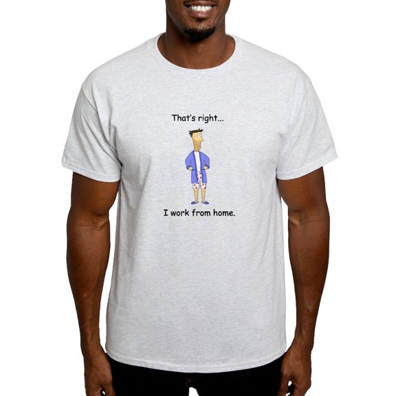 CafePress - I Work From Home Light T Shirt - Men's Classic Graphic T-Shirt