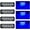 Blue, variant on LED Strobe Warning Lights, 4Pcs 4LED Emergency Warning Lights Strobe Flashing Side Lights 12V 24V Front Rear Side Light Position Lamps