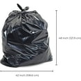 thumbnail image 2 of Spartano Black Garbage Bags 200 Count, Multipurpose Trash Bags for Home & Office & for Industrial Use, Size (42 x 48 Inch), 2 of 7