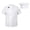 White+Hat, variant on Men's Short Sleeve Button Chef Coat Jacket Kitchen Cook Shirt Uniforms for Food Service 6816#White M