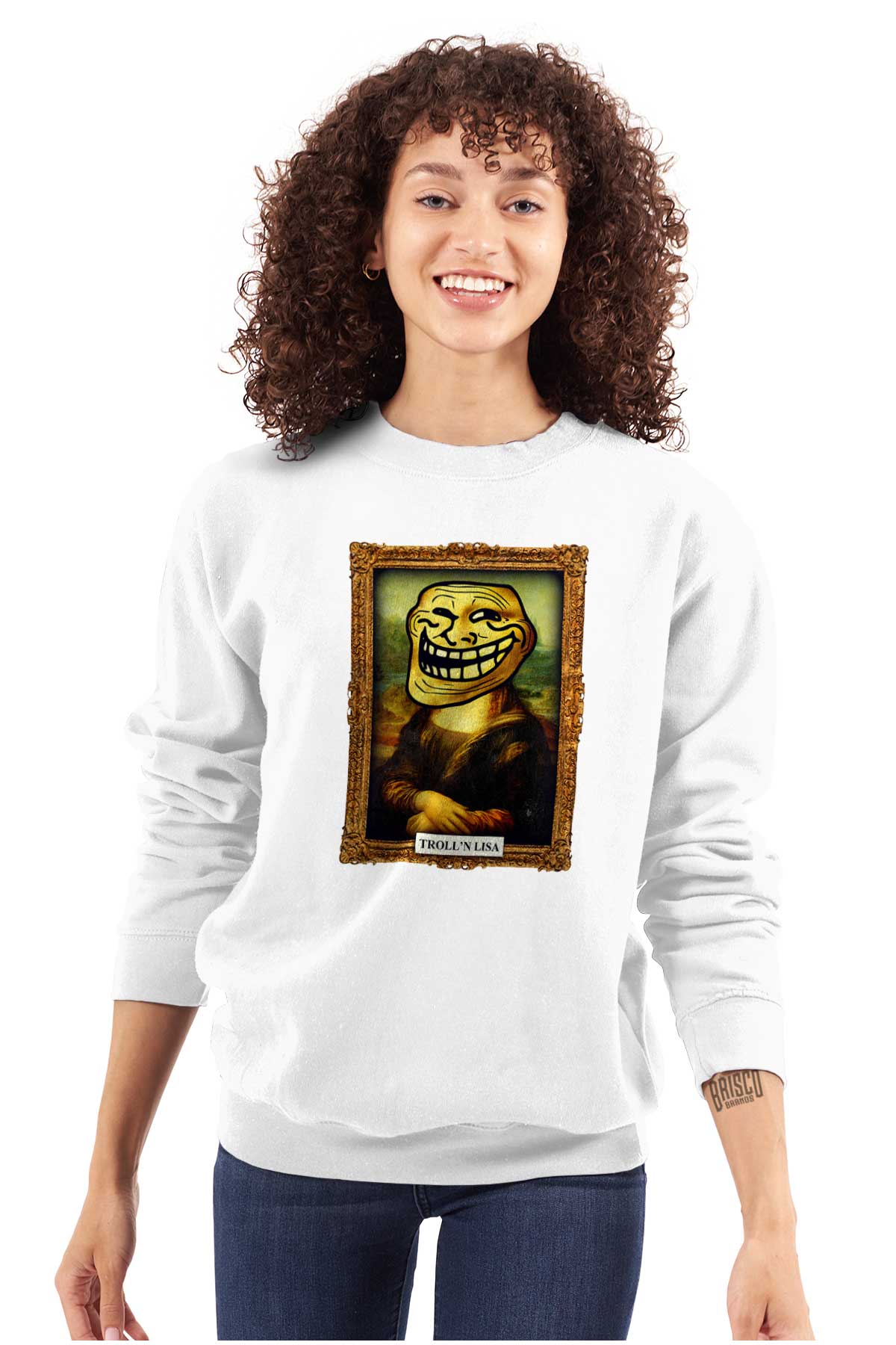 Troll Face Smiley Meme Laugh Problem Sweatshirt for Men or Women