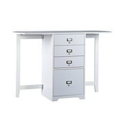 Southern Enterprises White Fold-Out Organizer & Craft Desk