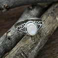 thumbnail image 3 of Sechi Mountain Mist Rainbow Moonstone Promise Ring Solid 925 Sterling Silver Gemstone June Birthstone Jewelry for Women, 3 of 9
