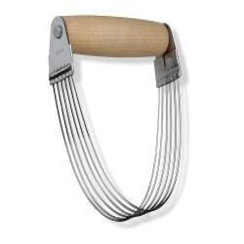 Stainless Steel Pastry Blender with Wood Handle, 6 Blades by Kitchen