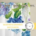 thumbnail image 6 of Blue Hydrangea Kitchen Curtains Window Panels, Farmhouse Butterfly Spring Floral Insulated Window Treatment Curtain, Grommet Curtains for Bedroom/Living Room/Bathroom, 2 Piece 52"Wx72"L, 6 of 8