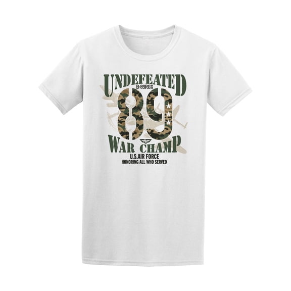 Undefeated War Champ Camouflage T-Shirt Men -Image by Shutterstock, Male XX-Large