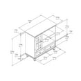thumbnail image 2 of Convenience Concepts Designs2Go Tahoe Highboy TV Stand, up to 42" TVs, 2 of 4