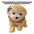 thumbnail image 2 of Slow Rising Squishy Dog Toy with Adorable Bow Design, Beige, for Relaxation And, Simulated Pet Toy, 2 of 3