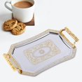 thumbnail image 3 of Stainless Steel Pattern Tray Organizer Dessert Tray for coffee cake Home Kitchen Dinner, 3 of 9