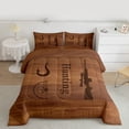 thumbnail image 2 of Homewish Adults Female Men Fishing And Hunting Bedding Comforter Set 2pcs,Retro Vintage Aesthetic Twin Comforter Sets Microfiber,Rustic Lodge Cabin Breathable Bedding Set,Luxury Bedroom Decor, 2 of 8