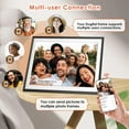 thumbnail image 4 of Digital Picture Frame 10.1 Inch 32GB WiFi Enabled 1280x800 HD IPS Touch Screen Auto-Rotate Wall Mount Share Photos Videos App Smart Slideshow Gift for Mom Dad Weddings Birthdays Black, 4 of 8