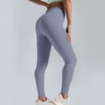 thumbnail image 6 of High Waisted Yoga Pants Women Stretchy Straight Leg Butt Lifting Yoga Tights Tummy Control Comfy Soft Workout Slacks, 6 of 6