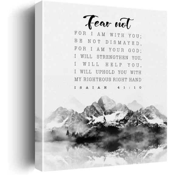 Motivational Bible Verse Canvas Wall Art Farmhouse Decor Affirmation Scripture Canvas Prints Religious Wall Decor Christian Framed Artwork Pictures Paintings for Home Bathroom Classroom Decor