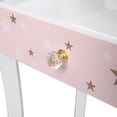 thumbnail image 5 of Zimtown Kid Vanity Set Makeup Dressing Table with Mirror Chair Drawer Pink, 5 of 9