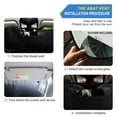 thumbnail image 2 of Qxltty Exotic White Flowers Car Windshield Sunshades Foldable UV Rays Sun Visor Protector Keep Your Vehicle Cool 53×23.5in, 2 of 8