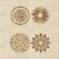 thumbnail image 1 of Ahgly Company Tapis d'Intérieur Lavables en Machine, Carrés de Transition, Peru Brun, 8' Carré, 1 of 7