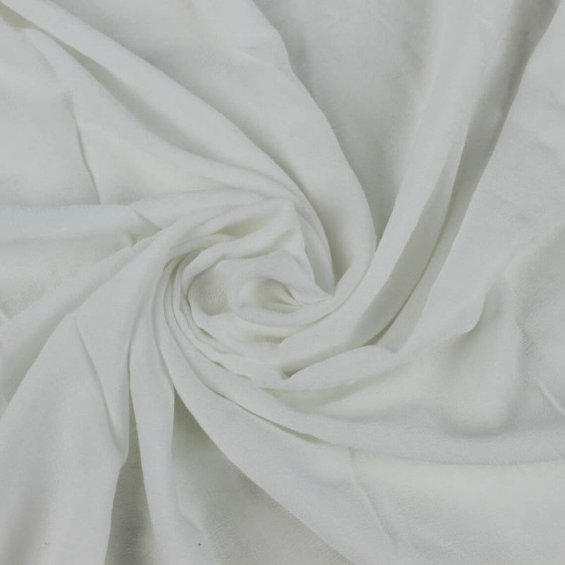 Silky Solids Stretch Chiffon Fabric White