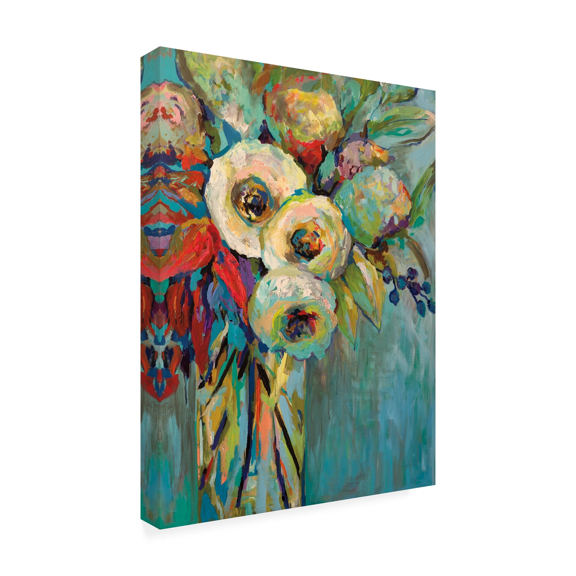 Trademark Fine Art 'Mod Floral' Canvas Art by Jeanette Vertentes