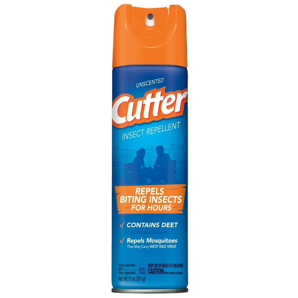 Unscented Cutter Insect Repellent 11 oz, Aerosol, With 10 DEET