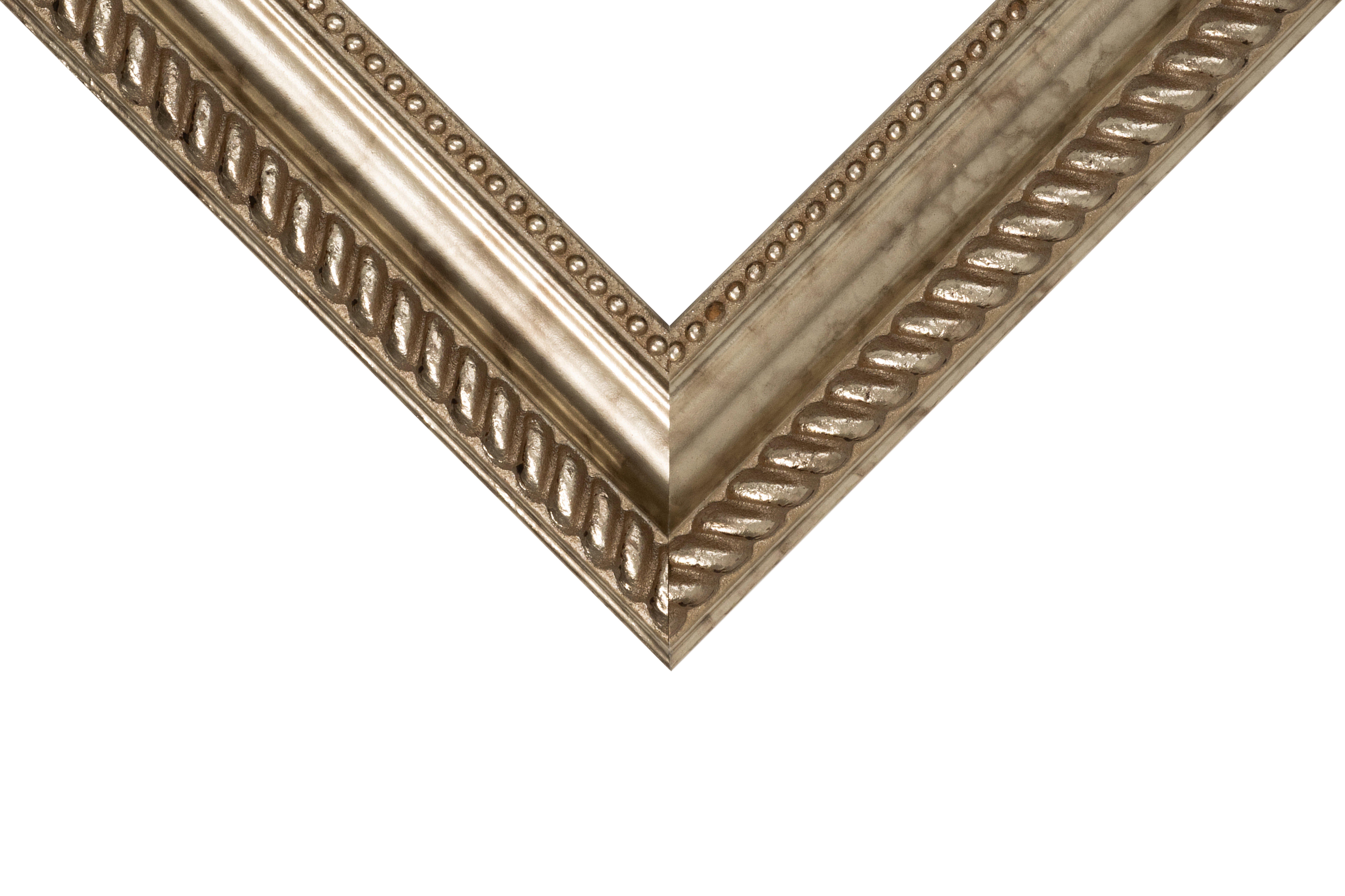 18x24 Picture Frame – Silver Napolean Style 21178-901, 2 Inch MDF Moulding, Includes Plexiglass and Backing –&nbsp;Wall Display Frame for Art, Posters, or Photos – Frame USA