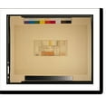 thumbnail image 2 of Historic Framed Print, [Nucleus House. Kitchen wall and cabinets. Interior elevation. Rendering] - 2, 17-7/8" x 21-7/8", 2 of 9