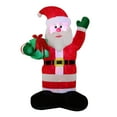 thumbnail image 1 of 8 ft. Inflatable Santa with Gift, 1 of 1
