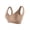 Khaki, variant on Women's Push Up Bra, Lifting Bra for Sagging Breasts, Full Coverage Wireless Support Bra for Daily Wear, Nylon Comfort Bra for Home Office Casual Outfit
