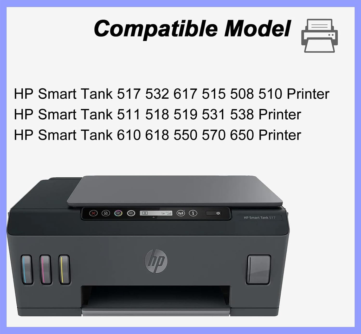 X4E75A M0H50A PrintHead Smart Tank Plus 651 Print Head Compatible for 517 532 510 518 538 610 618 550 570 650 Printer Ink Cartridge