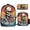 Color-1, variant on Skeleton DJ Under Moonlight Backpack Student BookBag Bag Shoulder Bags 3ps Insulated Lunch Bag Pencil Case