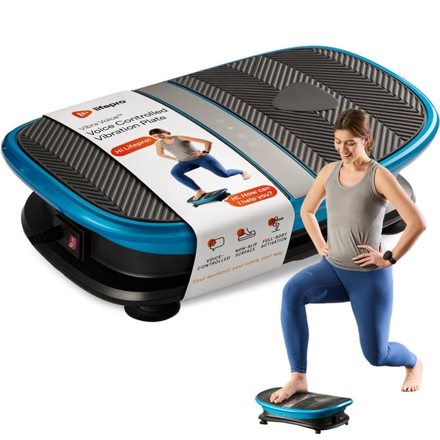 Plataforma vibratoria LifePro con control por voz y terapia de calor