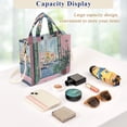 thumbnail image 5 of FORMRS Womens Corduroy Tote Bag Crossbody Shoulder Handbag with Pocket, Green Window Sea, 5 of 7