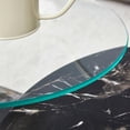 thumbnail image 3 of Sudica Detachable Double-decker Coffee Table,30" Round Tea Table with Black Faux Marble Base,Center Table for Living Room, 3 of 9