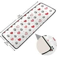 thumbnail image 2 of Dreamtimes Doodle Paw Hearts Hallway Runner Rug 2'x6' Kitchen Rug with Rubber Backing Childish Love Valentines Non Slip Entryway Rug Runner Washable Soft Area Rug for Hallway Bedroom Kitchen Decor, 2 of 6