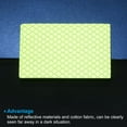 thumbnail image 4 of Unique Bargains Reflective Patch 2'x3', 4 Pcs Safety Appliques, Light Yellow, 4 of 6