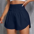 thumbnail image 2 of Athletic Shorts for Women, Audhol Womens Daily Running Shorts Workout Elastic Waist Athletic Yoga Pants Sports Solid Shorts Workout Shorts Navy L, 2 of 6
