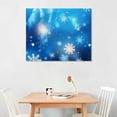 thumbnail image 2 of Chilfamy Christmas Snowflake Art Modern 20x16in Canvas Wall Art Picture for Living Room Bedroom 20x16in, 2 of 3