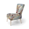 thumbnail image 3 of Designart « White expressionist Seashells I » Fauteuil d'Appoint Rembourré à Animaux Blancs - Fauteuil Moderne pour Salon, 3 of 7