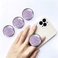 thumbnail image 3 of 3 Pack Cell Phone Grip Stand with Expandable Kickstand (Not for Popsockets) - Glitter Purple, 3 of 6